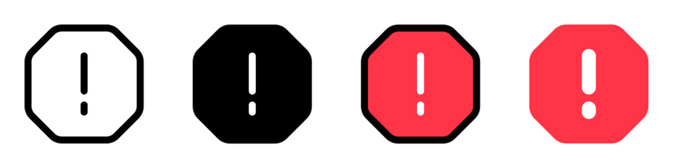 Editable vector alert warning spam octagon icon. Part of a big icon set family. Perfect for web and app interfaces, presentations, infographics, etc