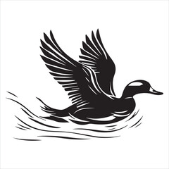 silhouette of a duck,bird, swan, animal, duck, goose, illustration, vector, silhouette, nature, cartoon, water, beak, icon, black, wild, lake, drawing, wildlife, birds, design, feather, love, art, sym