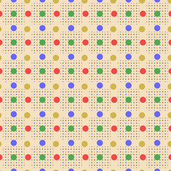 Circle color seamless pattern 