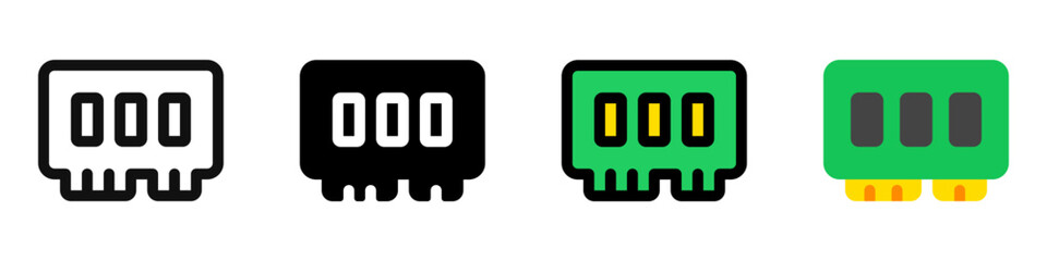 Editable vector memory ram icon. Part of a big icon set family. Perfect for web and app interfaces, presentations, infographics, etc