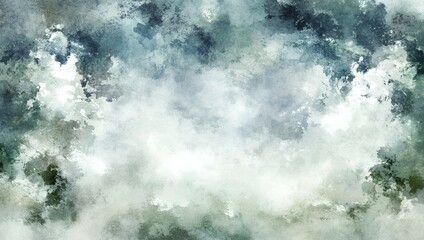 Abstract blue and green watercolor background.