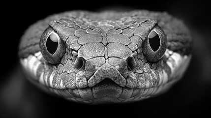 Fototapeta premium Close-up of snake head with intricate