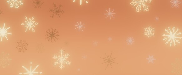 Winter Wonderland Background with Snowflakes