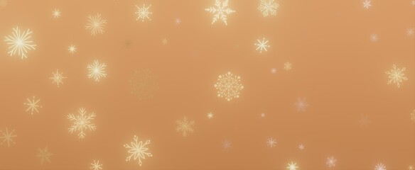 Abstract Winter Background with Snowflakes