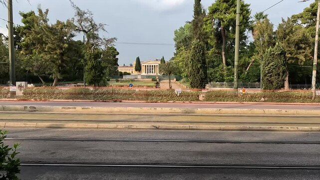 Shot of Zappeion with surroundings.