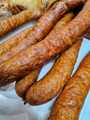 Sausage on the counter