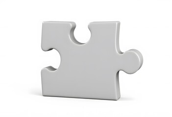 Obraz premium 3d illustration slanted puzzle 