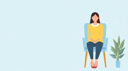 Fototapeta premium Infographic on managing pseudobulbar affect symptoms, blank copy space at the top, flat design illustration