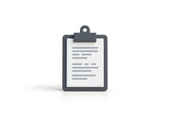 Clipboard and lined leaf of paper. Vector illustration for posters, banners and templates
