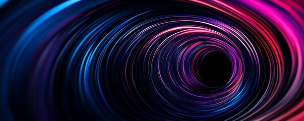 Abstract wireframe tunnel with soft neon glow and endless depth, Abstract tunnel background, Wireframe structure