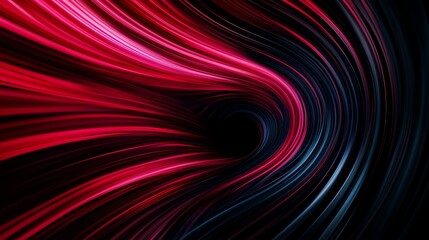 Dark abstract tunnel with neon accents, shadows, and glowing streaks, Abstract tunnel background, Dark neon theme