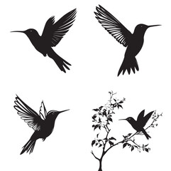 silhouettes of birds, bird, silhouette, animal, nature, illustration, vector, birds, crow, black, isolated, beak, bullfinch, branch, wildlife, white, wing, raven, feather, winter, cartoon, art, fly, 