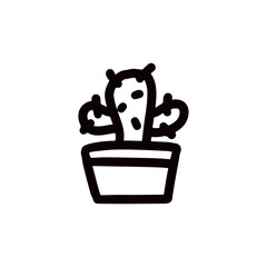 cactus tree icon design vector illustration