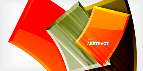 Vector abstract color geometric shapes. Illustration For Wallpaper, Banner, Background, Card, Book Illustration, landing page