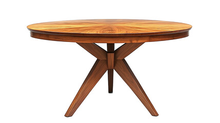 Elegant and Minimalist Wooden Round Dining Table Designed with a Sleek and Sophisticated Look for Versatile Home or Office Decor Setting