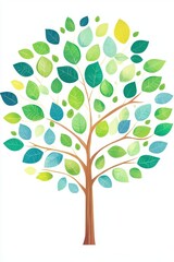 Vibrant Tree with Small Leaves