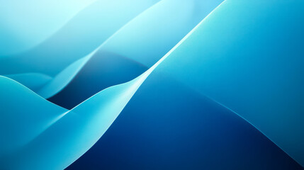 Obraz premium Abstract Gradient Blue Waves Background - Contemporary Fluid Shapes Design for Modern Projects and Art Concepts