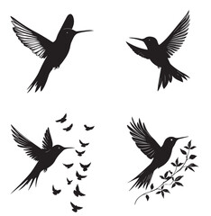silhouettes of birds,bird, silhouette, animal, nature, illustration, vector, birds, crow, black, isolated, beak, bullfinch, branch, wildlife, white, wing, raven, feather, winter, cartoon, art, fly, tr
