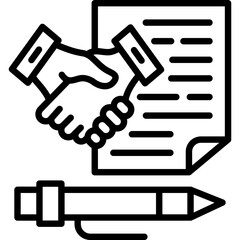 Contract agreement Icon