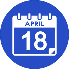 18 April Vector Icon Design