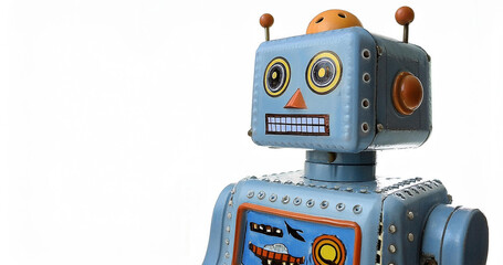 Fototapeta premium Vintage toy robot with retro design