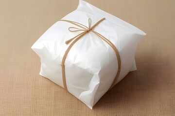 Organic Rice in Packaging Bag Generative AI illustration