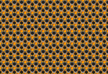 Modern geometric background for business or corporate presentation. Tech seamless ornamental vector pattern for banner design. Tillable grid mesh repeatable technology.