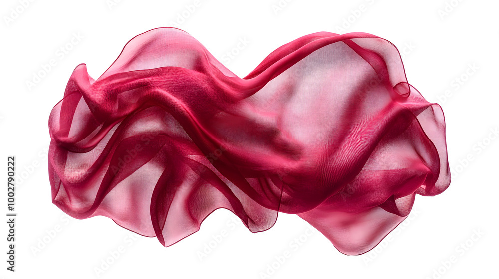 Poster flowing,swirling red and pink silky fabric abstract background with elegant draped texture and dynam