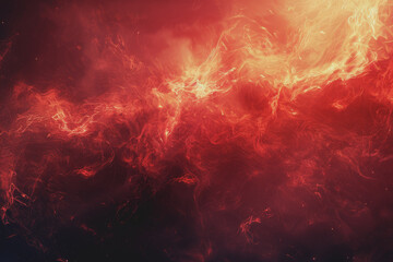 The abstract background of red flames combined with black gives a hot feeling.