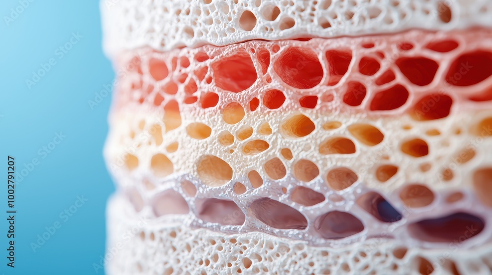 Aufkleber abstract texture of colorful foam layers
