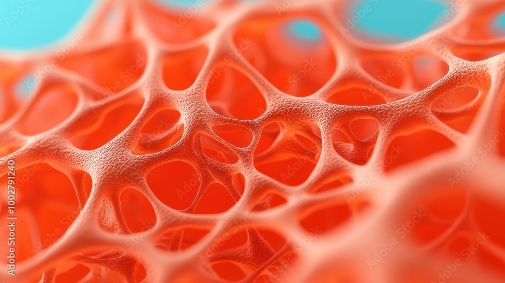 Poster abstract orange texture with intricate patterns