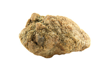 A single stone isolated on transparent background.