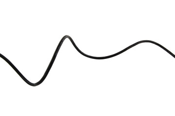 wire cable of usb and adapter isolated on transparent background.