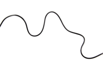 wire cable of usb and adapter isolated on transparent background.