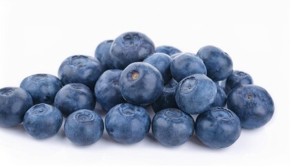 Bilberry on white background. Bilberry Fruit Isolated.