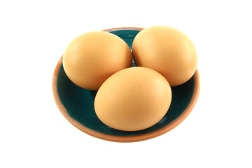 fresh eggs isolated on transparent background.