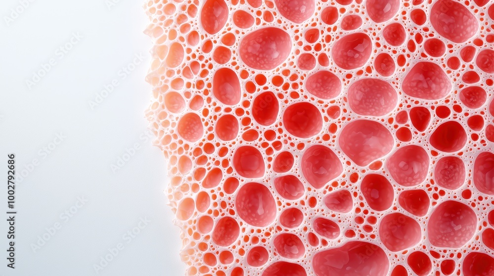Poster abstract red bubble texture background