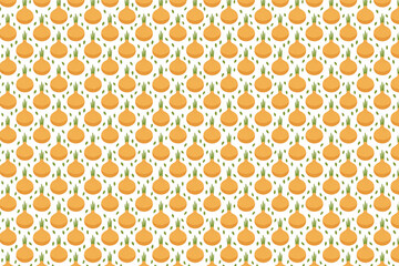 Seamless pattern with onions vegetables on a white background. Vector illustration.