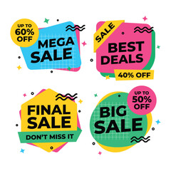 Set of sale banner