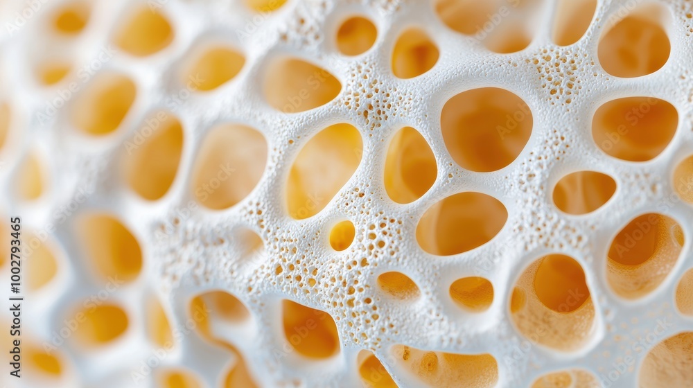 Poster intricate patterns of natural bone structure