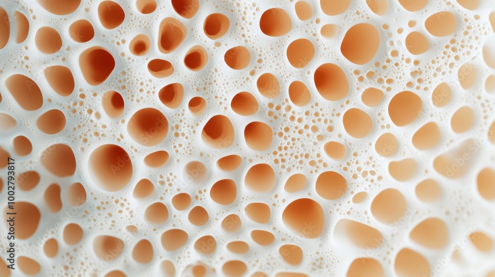 Poster textured foam with vivid bubble patterns
