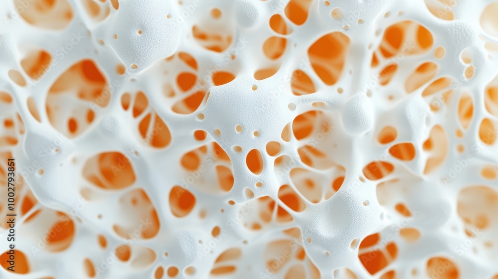 Poster abstract white texture with organic shapes and patterns