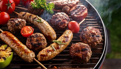 grilled meatballs and meatball varieties 