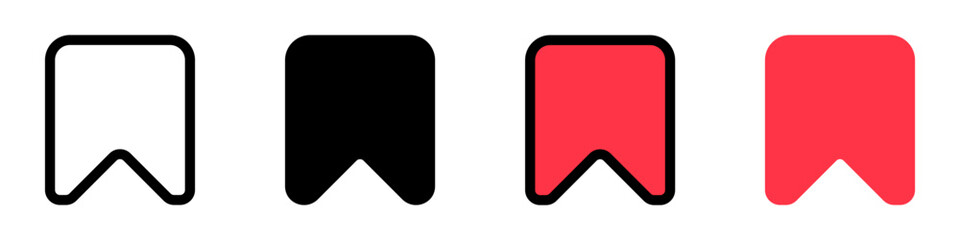 Editable vector bookmark favorite icon. Part of a big icon set family. Perfect for web and app interfaces, presentations, infographics, etc