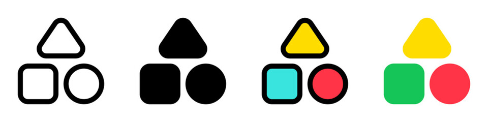 Editable vector shapes category icon. Part of a big icon set family. Perfect for web and app interfaces, presentations, infographics, etc