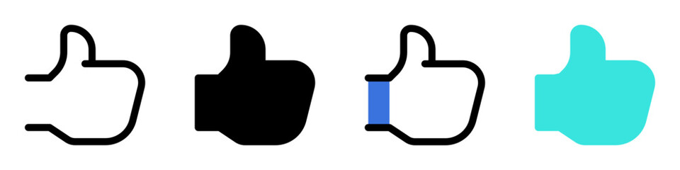 Obraz premium Editable vector like thumb reaction arrow icon. Part of a big icon set family. Perfect for web and app interfaces, presentations, infographics, etc