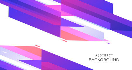 Abstract background featuring dynamic geometric shapes and vibrant color gradients in shades of purple and pink