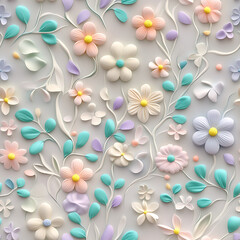 Obraz premium flower, seamless pattern, the beauty of the colors of flower petals