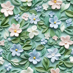 Obraz premium flower, seamless pattern, the beauty of the colors of flower petals