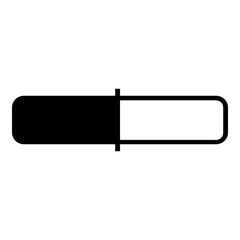 Loading Bar Icon. Simple Waiting Symbol Vector Illustration.